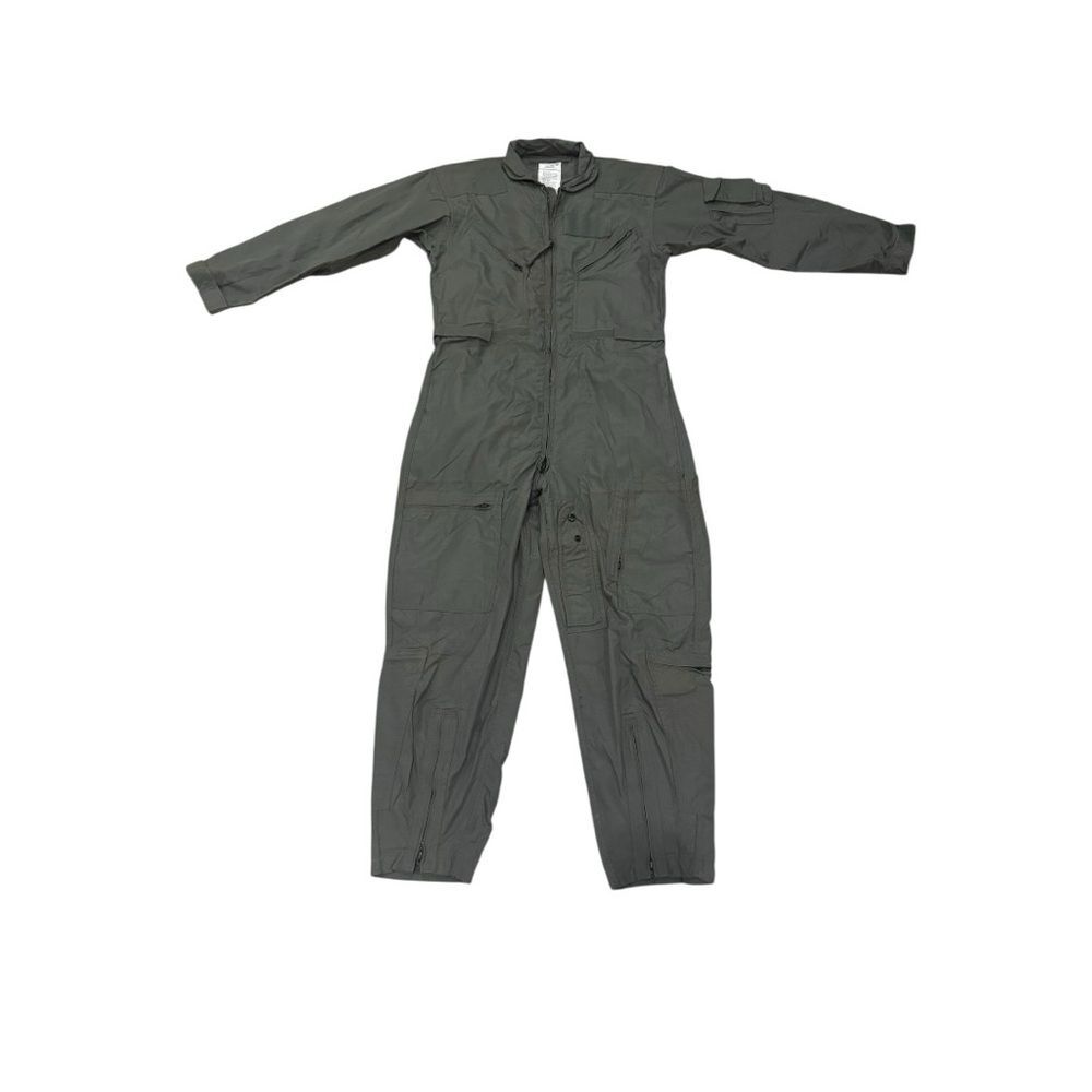 Vintage Military Flyers Fire Resistant Flight Suit Coveralls 42R Aramid CWU-27/P